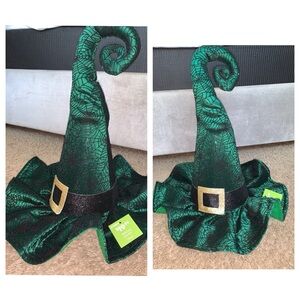 Emerald Green Witch Hat from At Home